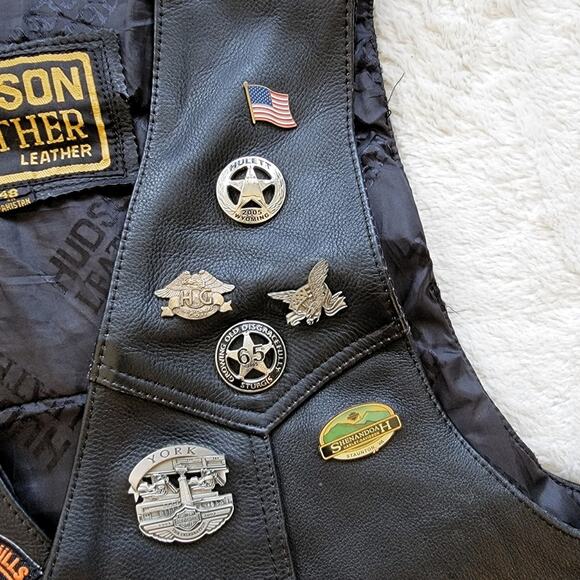 Hudson Leather Mens Vintage 2005 Sturgis Harley Davidson - Picture 3 of 10